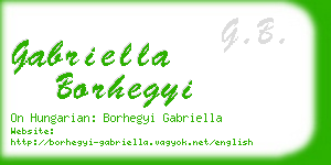 gabriella borhegyi business card